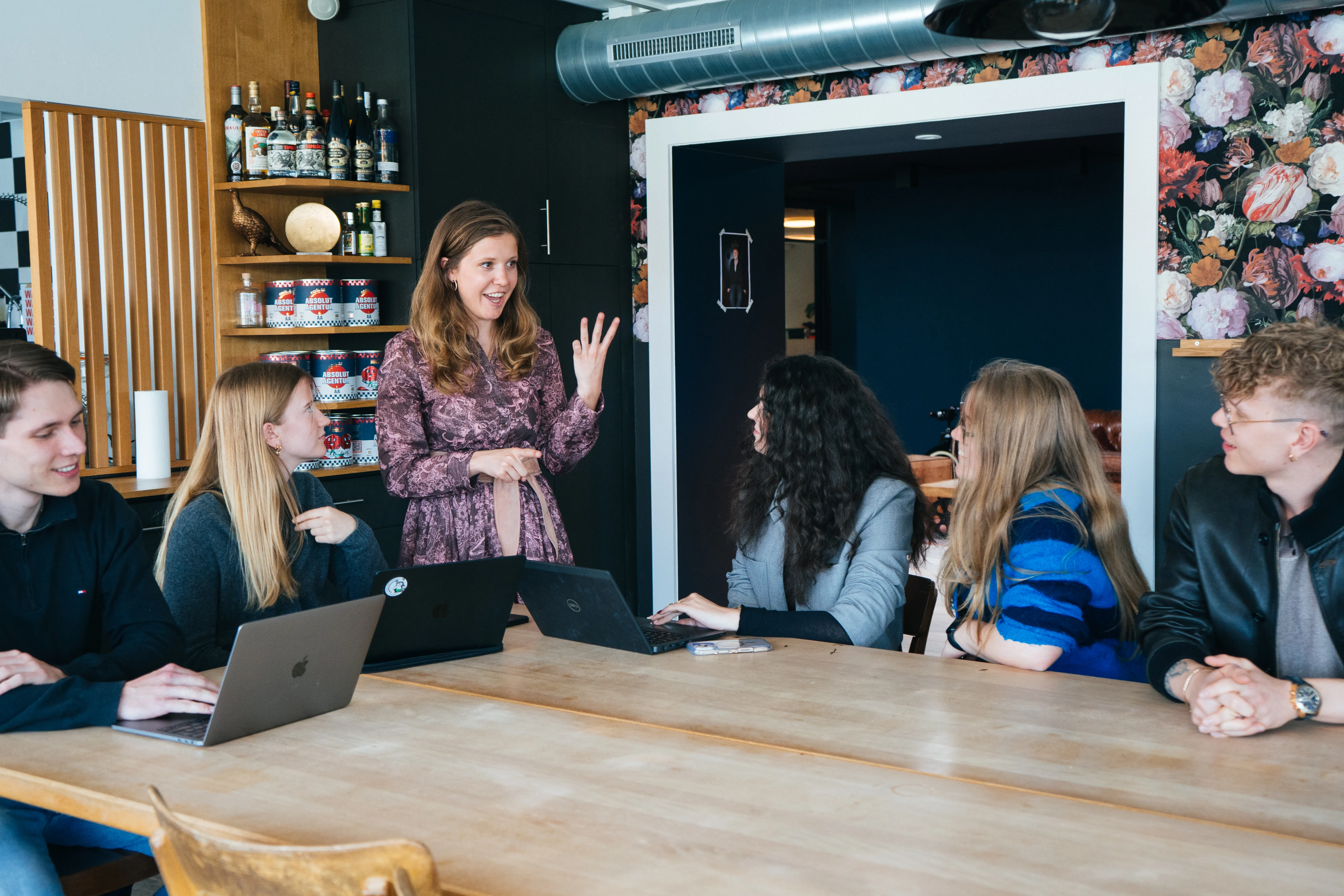 Alexandra and students